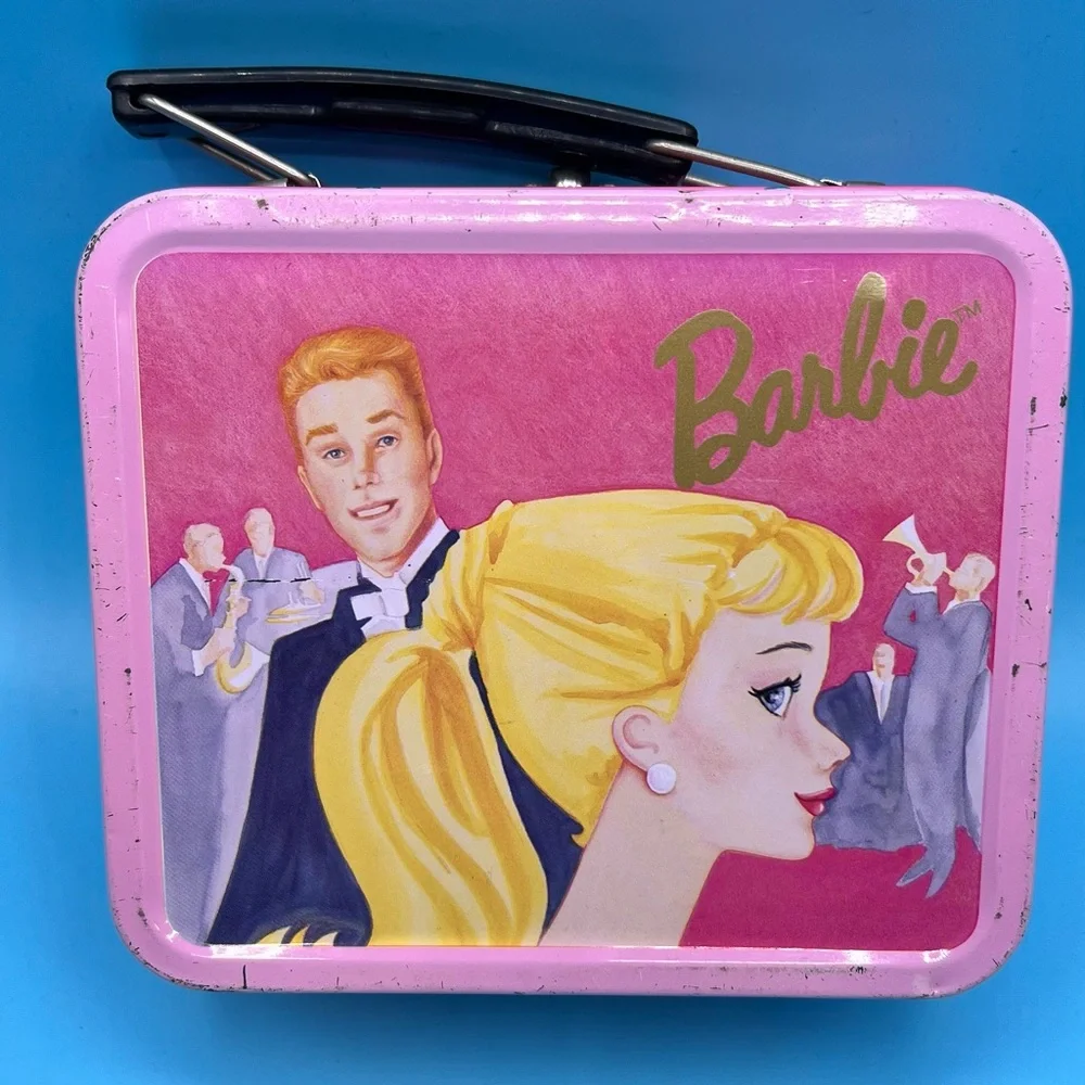 Barbie Pink and Yellow Retro Lunchbox